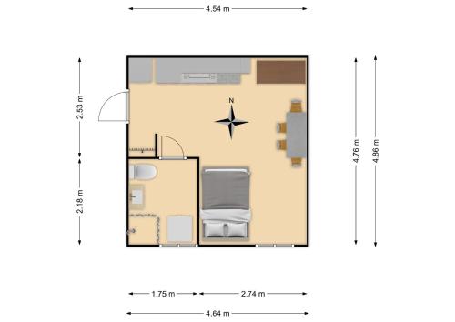 Peaceful studio with desk & free parking near city center, Tallinn (photo 7)