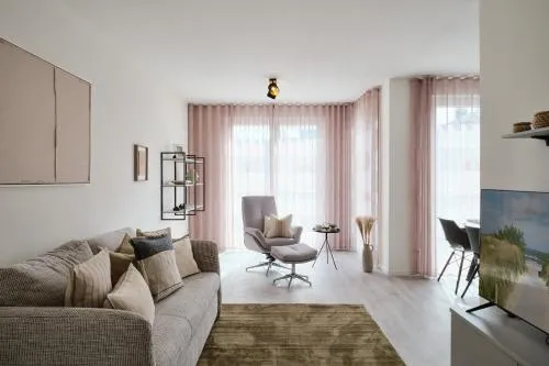 Apartment B9 "2 Schlafzimmer & Balkon mit Haffblick" im Pine Hill Resort in Zirchow, Deutschland
