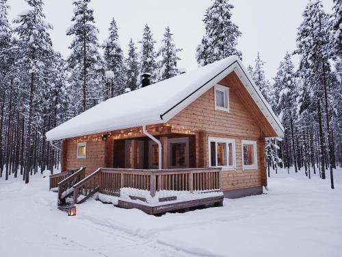 A szálláshely kívülről, Camping Hossan Lumo in Suomussalmi