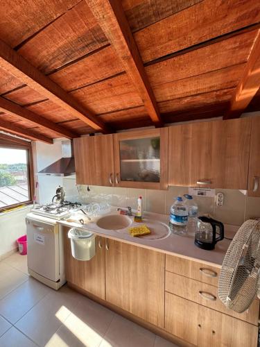 Terraza/balcón, Huzur Pansiyon in Cevat Pasa