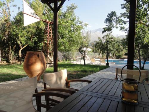 Garden, Zeus House in Lasithi Plateau