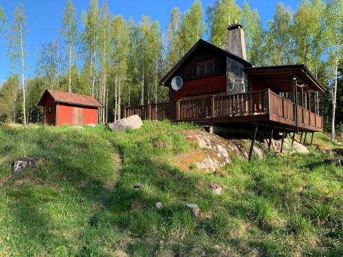 Aussicht, Cozy cottage by the lake, Charlottenberg in Åmotfors