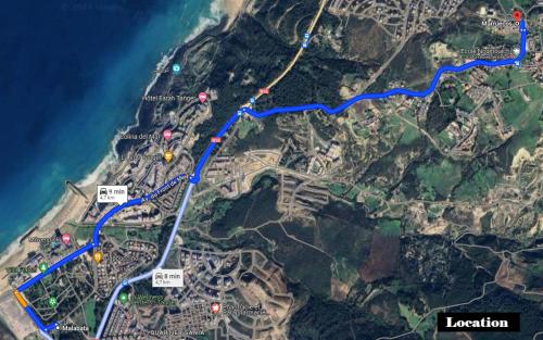 Appartement confortable avec vue sur la baie de Tanger et detroit de Gibraltar,situé en face de Mnar de Tanger ,Nouinouich, Residence avec piscine collective