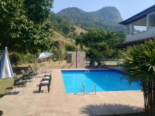 Úszómedence, Pousada Cantinho do Sossego Paraty tem Piscina com Vista pra Montanha, Salao de Jogos, Cafe da Manha in Taquari