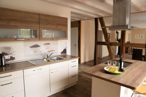 廚房, Ferienhof Jahn in 迪佩爾茨