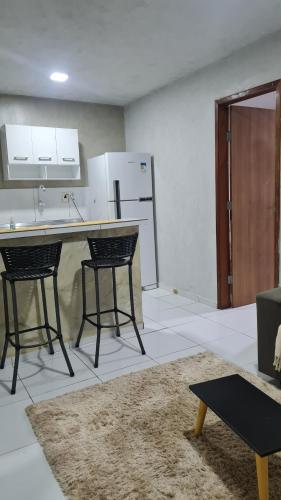 廚房, Apartamento central in 納塔爾海旁