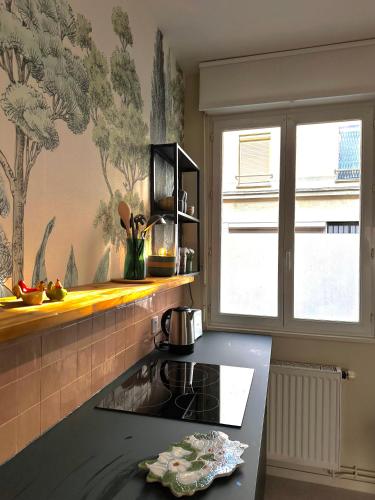 مطبخ, Le 101 appartement dans charmant village parking facile in مونفيل