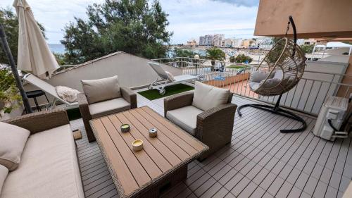 balkon/terras, Amena Mar Hotel in Manacor