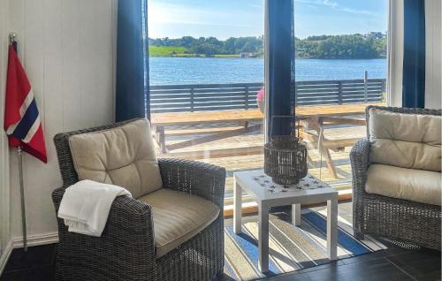 Viesnīcas āriene, Beach Front Home In Sveio With Wifi in Sveio