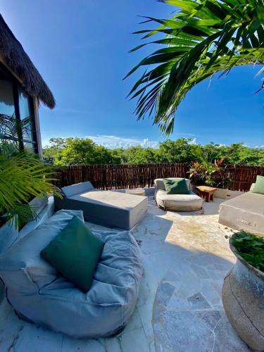 Luxury Jungle Penthouse with Private Rooftop Pool in Chemuyil, Mexico