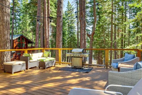 1 Mi to Beach Tahoe City Retreat with Game Room