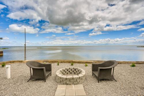 Serene Lakefront Standish Home with Fire Pit and Grill