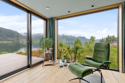 Вид, Modern house by the Fjord in Sandane, Nordfjord. in Сандейн