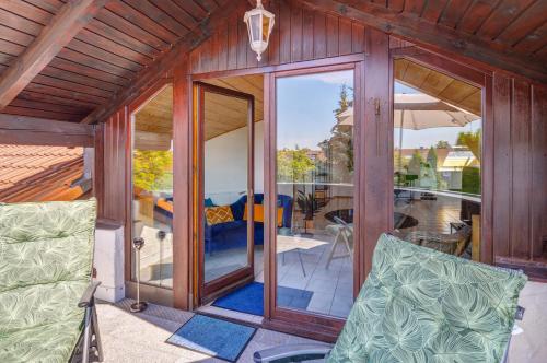 Erkély/terasz, Stylish loft with balcony, quiet and spacious in Unterschleissheim