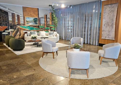 ล็อบบี้, Hotel Nacional Inn Pocos de Caldas - Lazer completo e Gastronomia no Centro in ปอสซอสเดกาลเดส