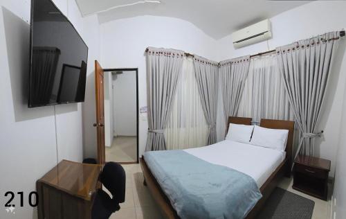 1 double bed