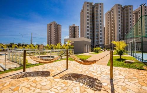 สวน, Apartamento para até 6 em condomínio com piscina (Apartamento para ate 6 em condominio com piscina) in บาร์เรโตส