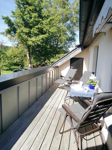 Terraza/balcón, Ferienwohnung Christel in Extertal