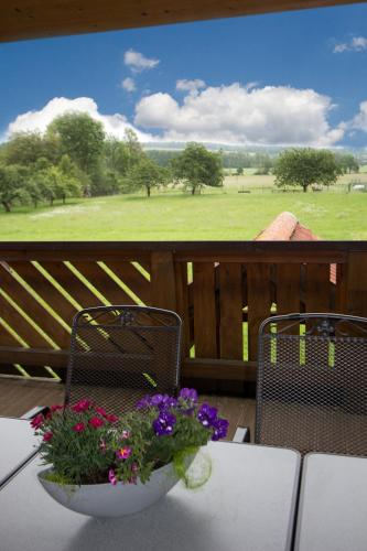 Balkons/terase, Ferienpension Kühner (Ferienpension Kuhner) in Romhild
