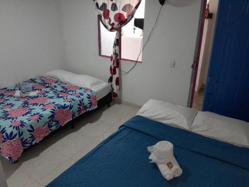 1 double bed