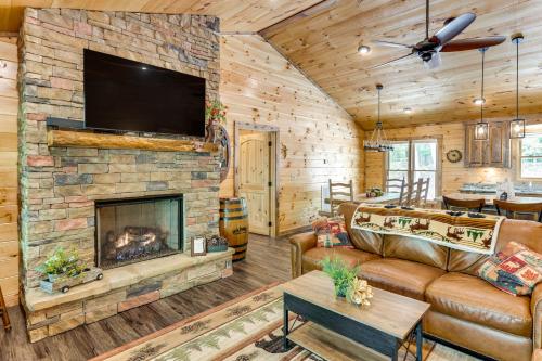 Luxe Mineral Bluff Vacation Rental with Game Room! in Mineral Bluff, USA