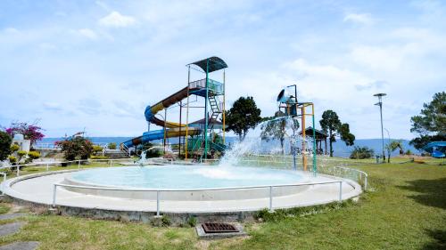 Swimming pool, Bobocabin Patra Parapat, Toba in Parapat