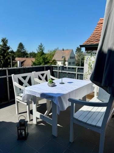Erkély/terasz, Apartment am Ronhof in Fürth