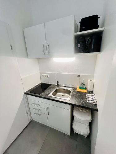 ห้องครัว, Jainzen Einzimmerferienwohnung mitten im Zentrum in บาด อิสเชล