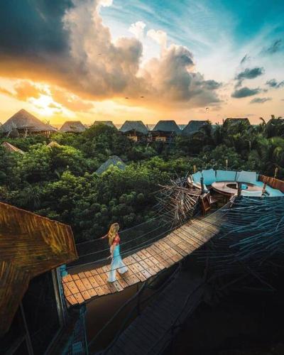 Rooftop Pool Paradise with Ruin Views in Tulum, Mexico