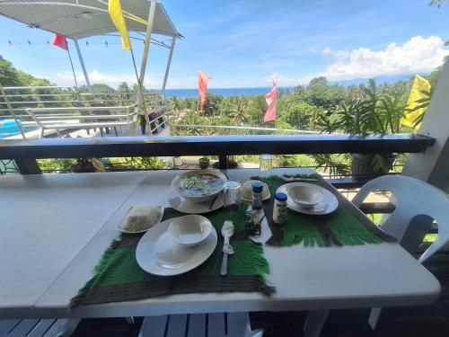 View, Island samal overlooking view house with swimming pools near Repelling Platform