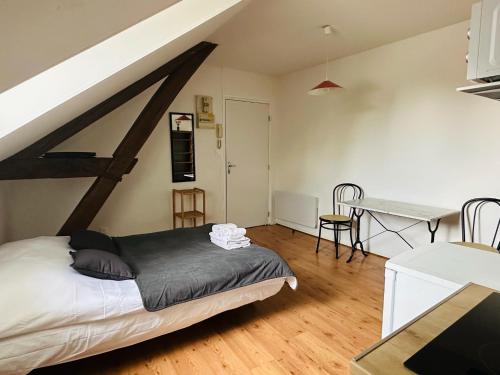 Apartamento de 20 m² en Place Saint-Pierre, con 1 habitación(es) y 1 baño(s) privado(s) (Studio 12 au Calme avec Wifi et Parking Troyes) in Place Saint-Pierre