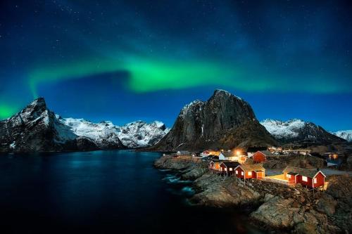 Cozy guesthouse in quiet area of central Leknes in Leknes