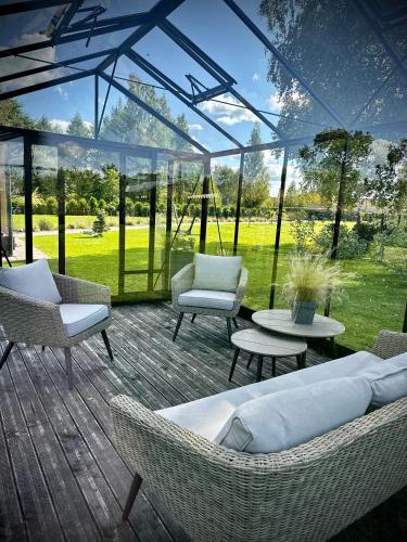Jardim, Holiday Houses LILLE`S with sauna in Aluksne