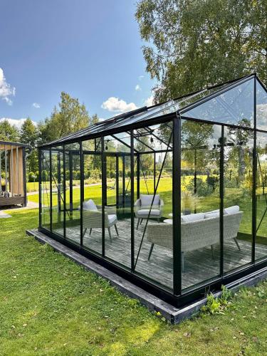 Jardim, Holiday Houses LILLE`S with sauna in Aluksne