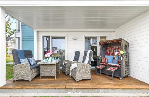Balcony/terrace, Ferienwohnung Klabautermann in Olpenitz