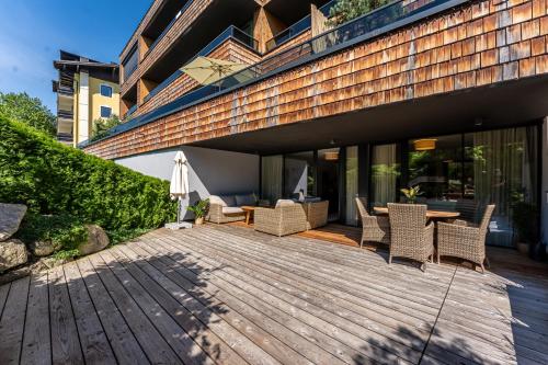 Balcony/terrace, Schonblick Residence Apartments - next to AREIT gondel station near Hochzeller-Alm