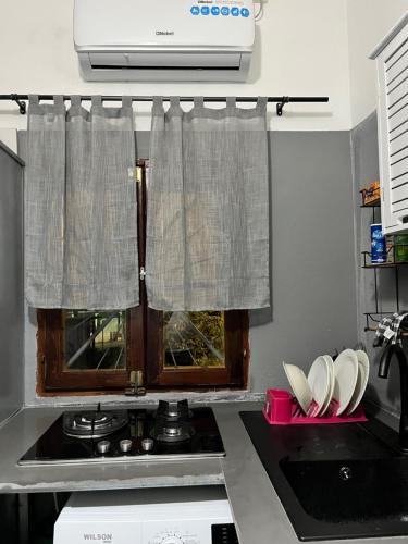 주방, Chambre d'hôte Azur Chirongui (Chambre d'hote Azur Chirongui) in 시롱기