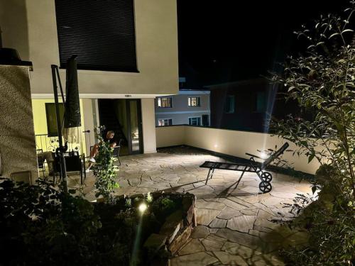 -Stadthaus Ida- Mit großer Dachterasse, am Schloßpark, Luftkurort Kißlegg, Boxspringbetten, Kaffeevollautomat, SmartTV, familienfreundlich, großzügig, zentral