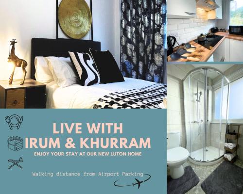 Luton Airport House, Opposite airport staff parking chambre d'hôte East Hyde