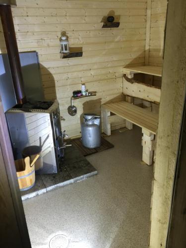 Sauna, Lapplands lilla Gästhuset med båtuthyrning - Lapplands kleines Gästehaus mit Bootsverleih (Lapplands lilla Gasthuset med batuthyrning - Lapplands kleines Gastehaus mit Bootsverleih) near Flughafen Vilhelmina
