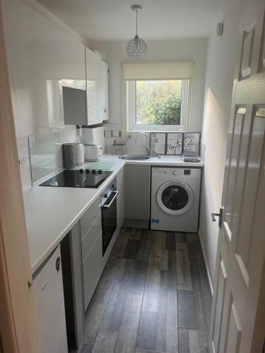 廚房, Loch Lomond Riverside Apartments A in 巴勒赫