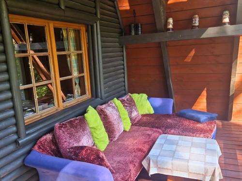 Balkons/terase, Ferienhaus Marianna am See - free Sauna, Ruderboot, Kajak & WLAN in Krživonoga