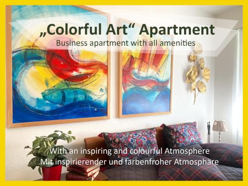 Amabello Apartment Colorful Art; 15-20 min von Basel, Bahnhof, Flughafen, Базель (фото 3)