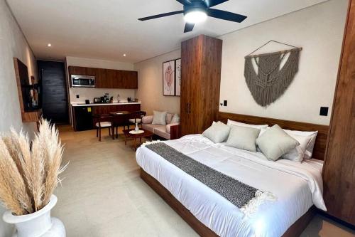 Comfy plounge pool studio in Tulum, Mexico