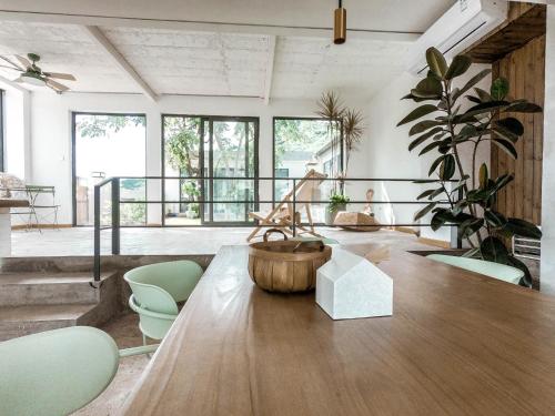 Kitchen, Wuji Inn - The Great Wall of China Huanghuacheng near Great Wall at Huanghuacheng