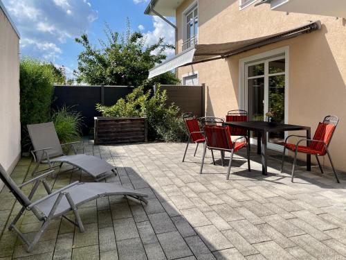 Varanda/terraço, Boarding-Apartment in Lippstadt in Centro da cidade