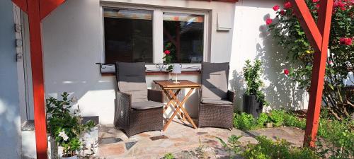Bejárat, Bungalow an der Tanne mit überdachter Terrasse (Bungalow an der Tanne mit uberdachter Terrasse) in Unterbach