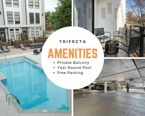 Spacious 2BD with Private Balcony and Free Parking, Charlotte (foto 3)