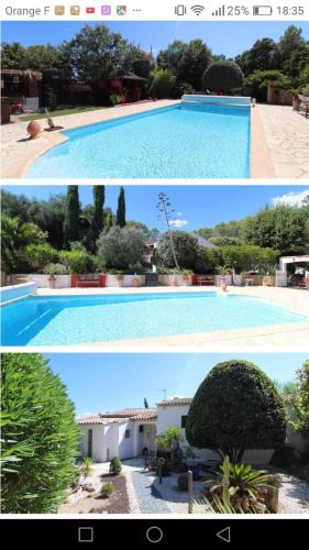 Villa Romaquenti, Trans en Provence 137m2, 5 lits double, 10 personnes, piscine, terrain petanque, j in Draguignan