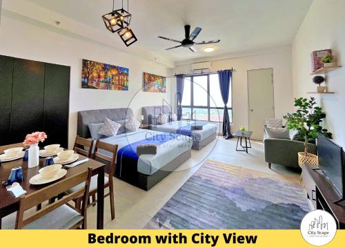 Deluxe Queen Studio  room in Sunsuria Forum SOHO Setia Alam by Cityscape